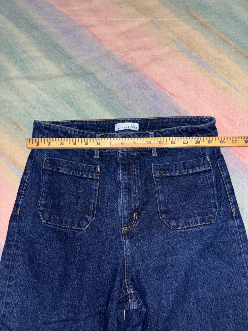 LOFT Palmer the Wide Leg blue Jeans size 10 / 30 - Picture 6 of 8
